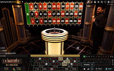 Lightning Roulette Live Dealer Game by Evolution Played in Canada